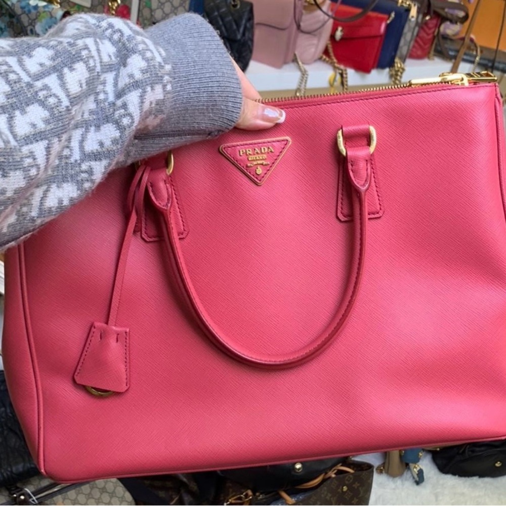 Prada Pink Galleria Tote Bag